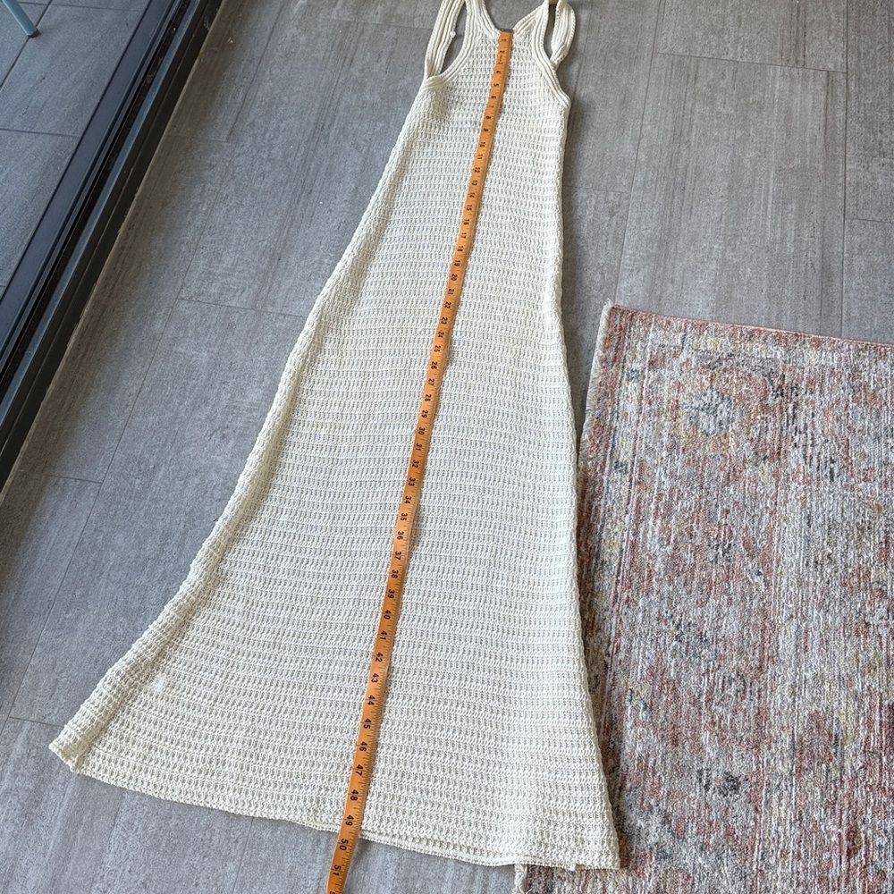 Mango knit cream midi maxi dress size XXS - Picture 3 of 5